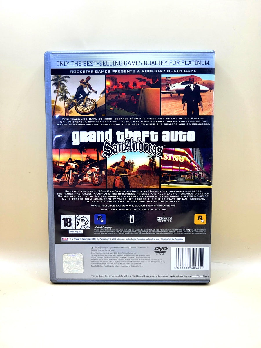 Grand Theft Auto San Andreas Platinum - PlayStation 2 - PS2