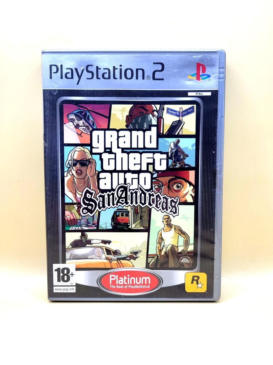 Grand Theft Auto San Andreas Platinum (Geen Boekje) - PlayStation 2 - PS2
