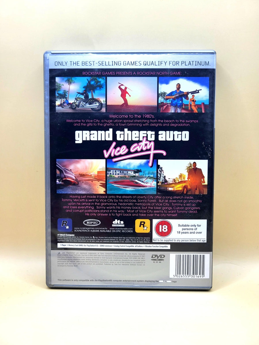 Grand Theft Auto Vice City (Platinum) - PlayStation 2 - PS2