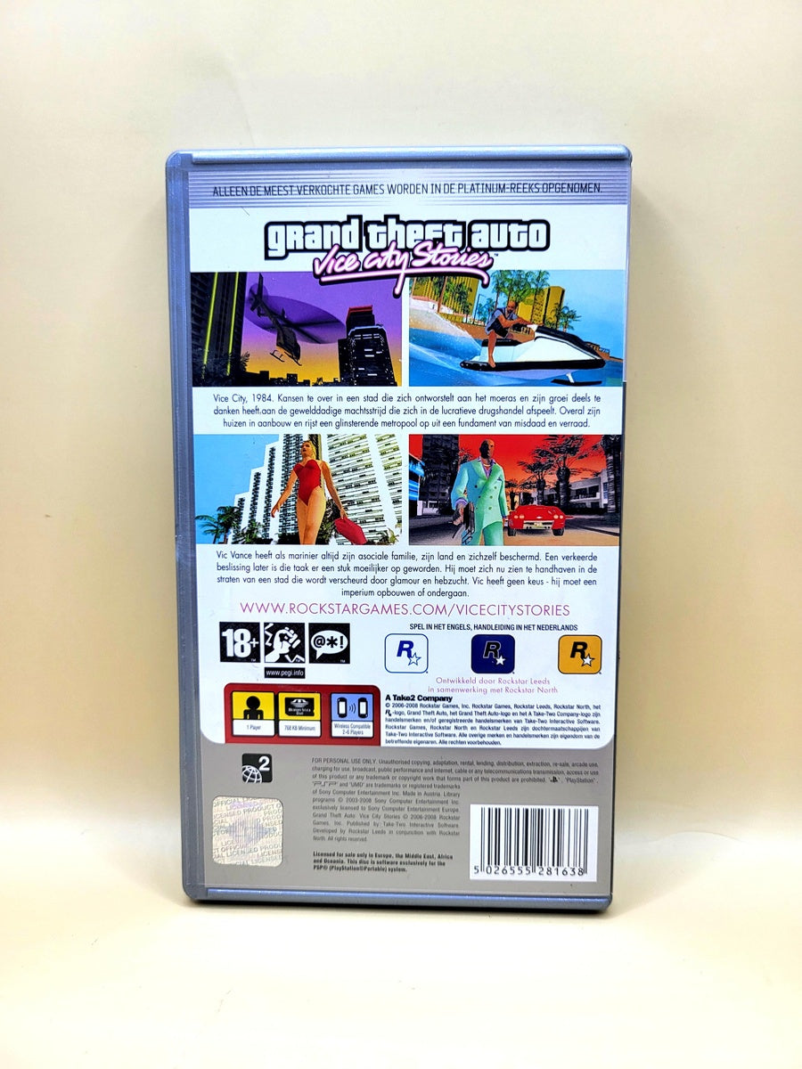 Grand Theft Auto Vice City Stories Platinum - PlayStation Portable - PSP