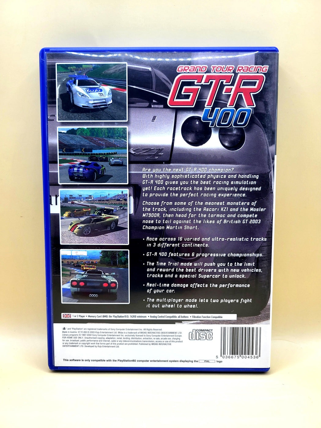Grand Tour Racing GTR 400 - PlayStation 2 - PS2
