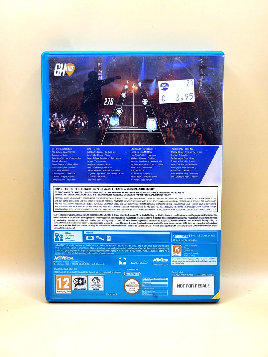 Guitar Hero Live (Game Only) - Nintendo Wii U
