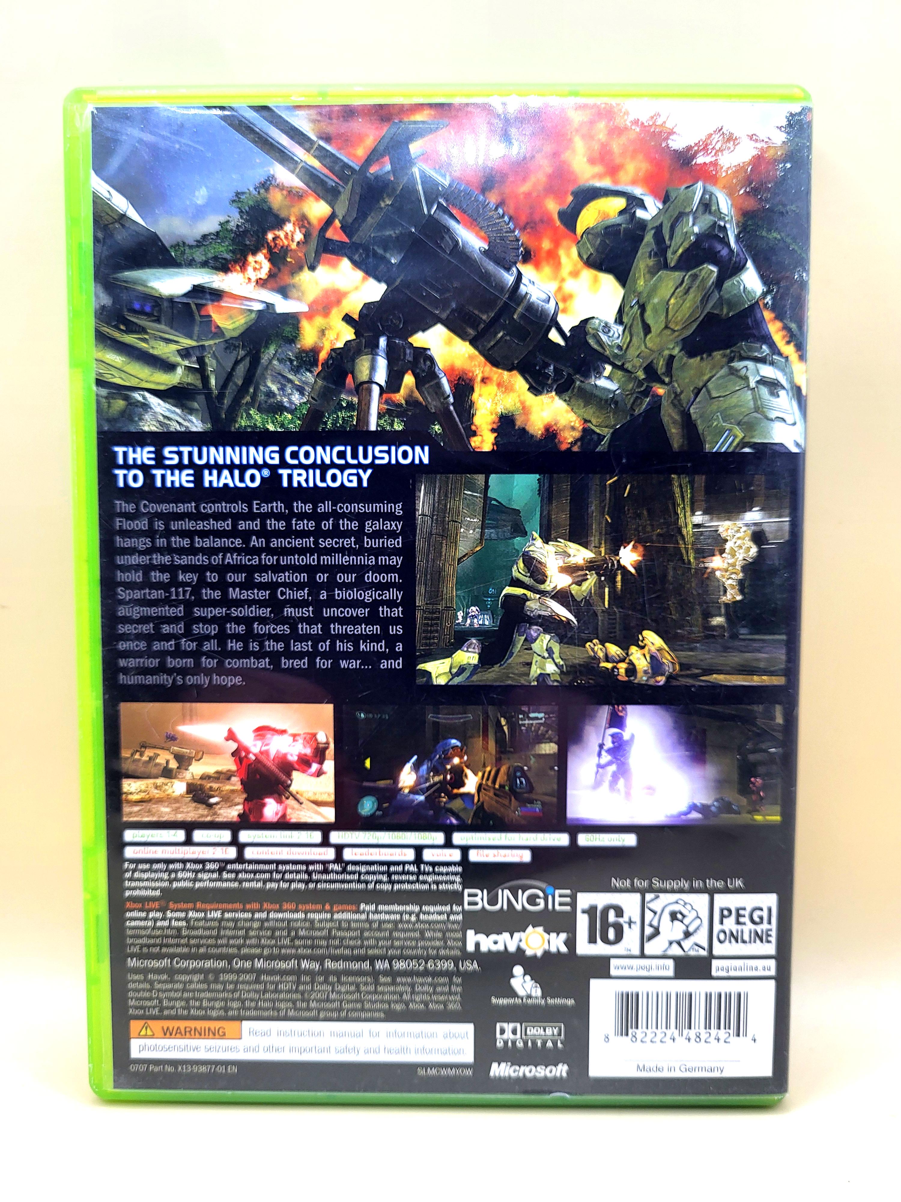 Halo 3 Xbox 360 Achterkant
