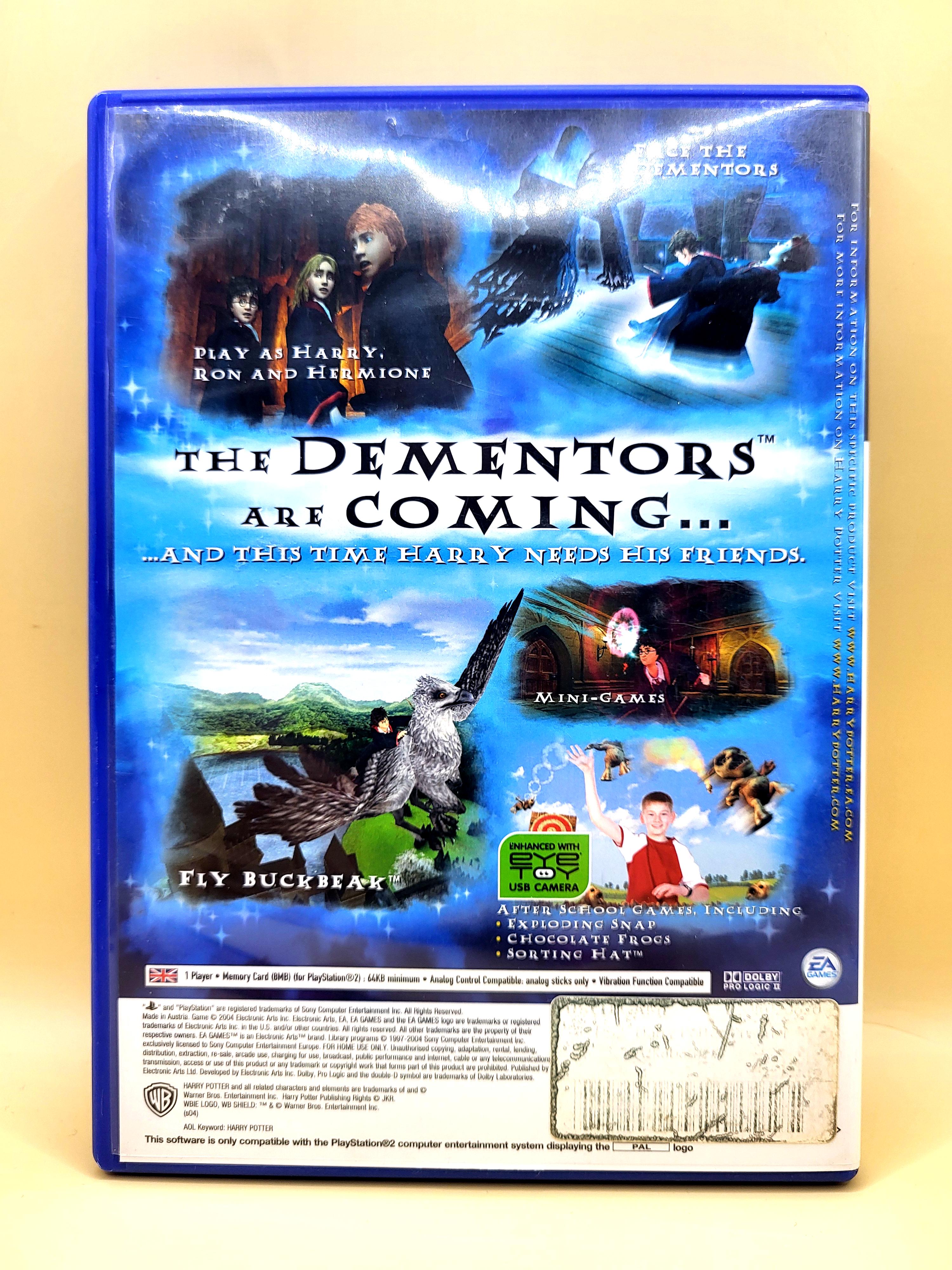 Harry Potter and the Prisoner of Azkeban PlayStation 2 PS2 Achterkant