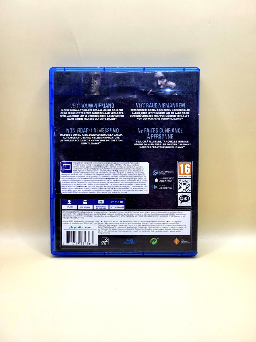 Hidden Agenda - PlayStation 4 - PS4