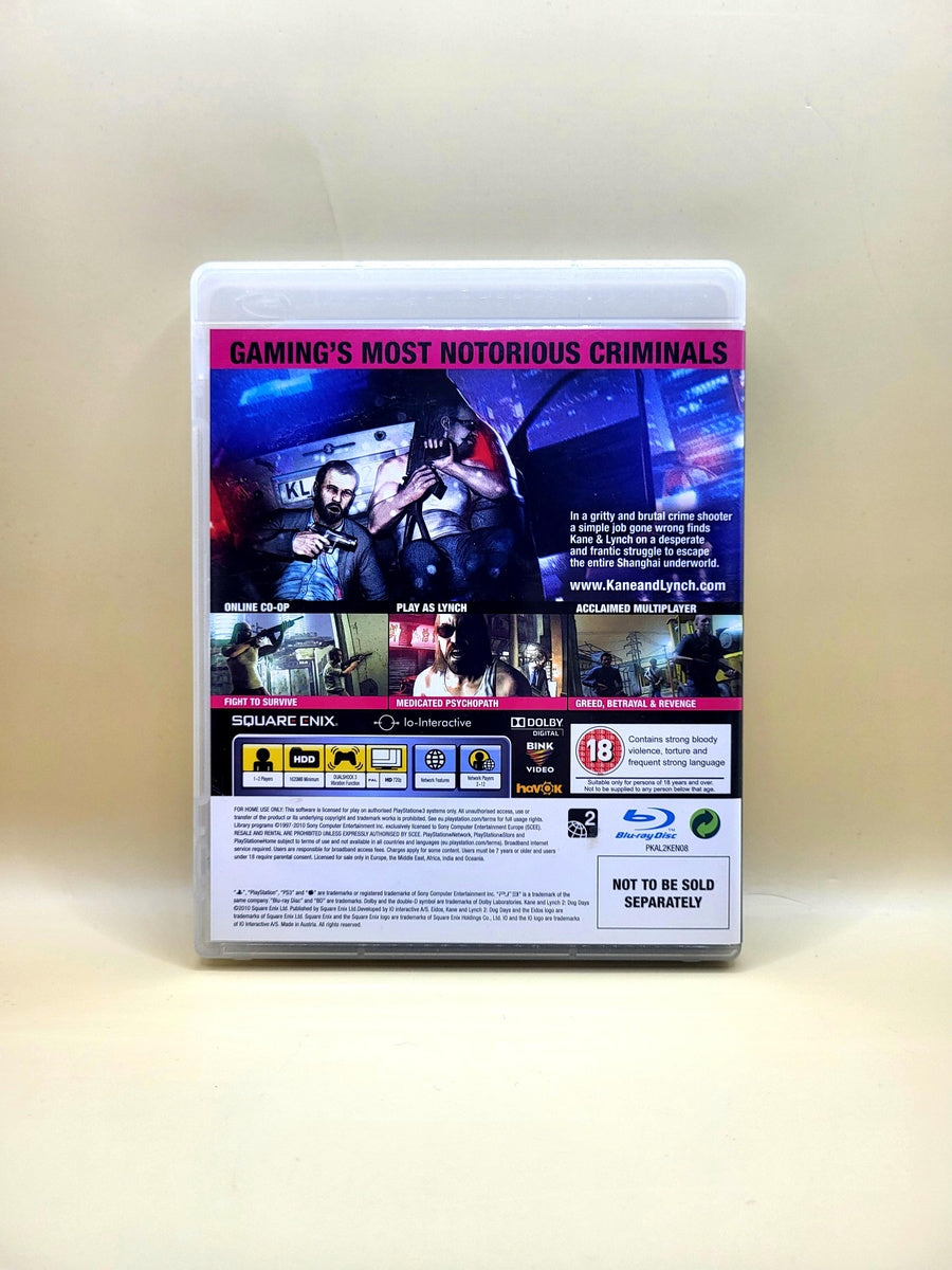 Kane and Lynch 2 Dog Days Limited Edition - PlayStation 3 - PS3
