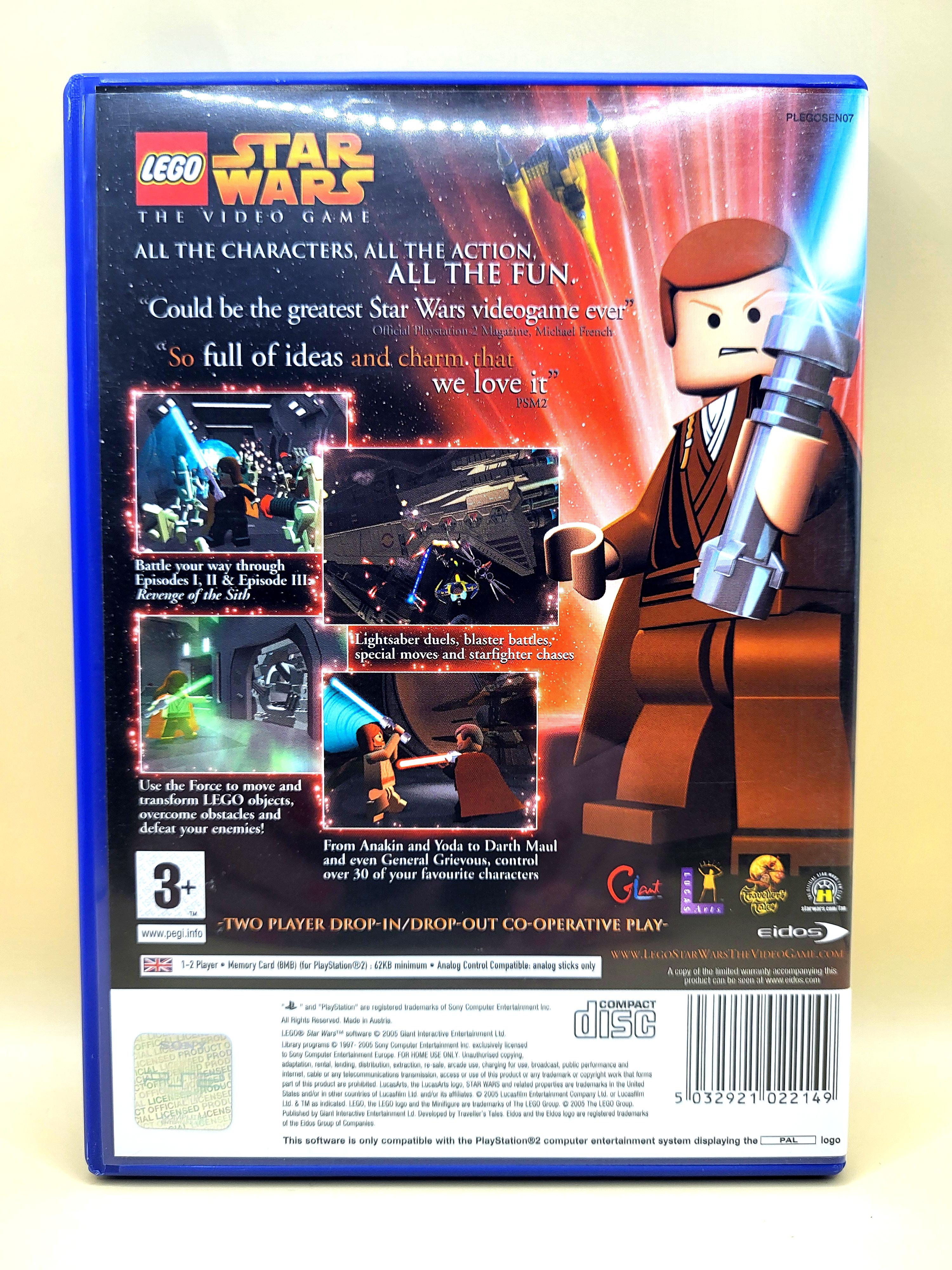 Lego Star Wars The Video Game PlayStation 2 PS2 Achterkant