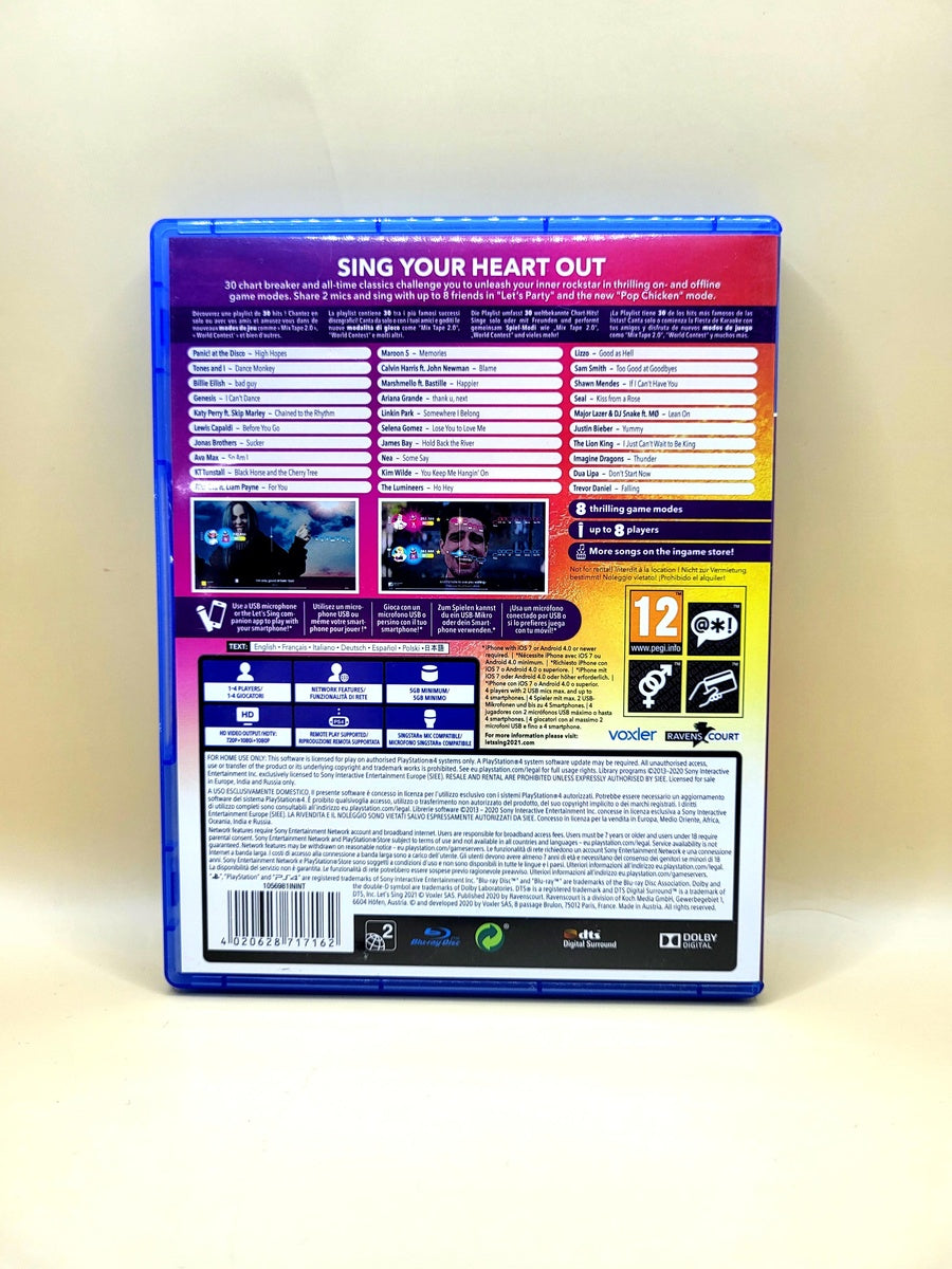 Let's Sing 2021 (Game Only) - PlayStation 4 - PS4