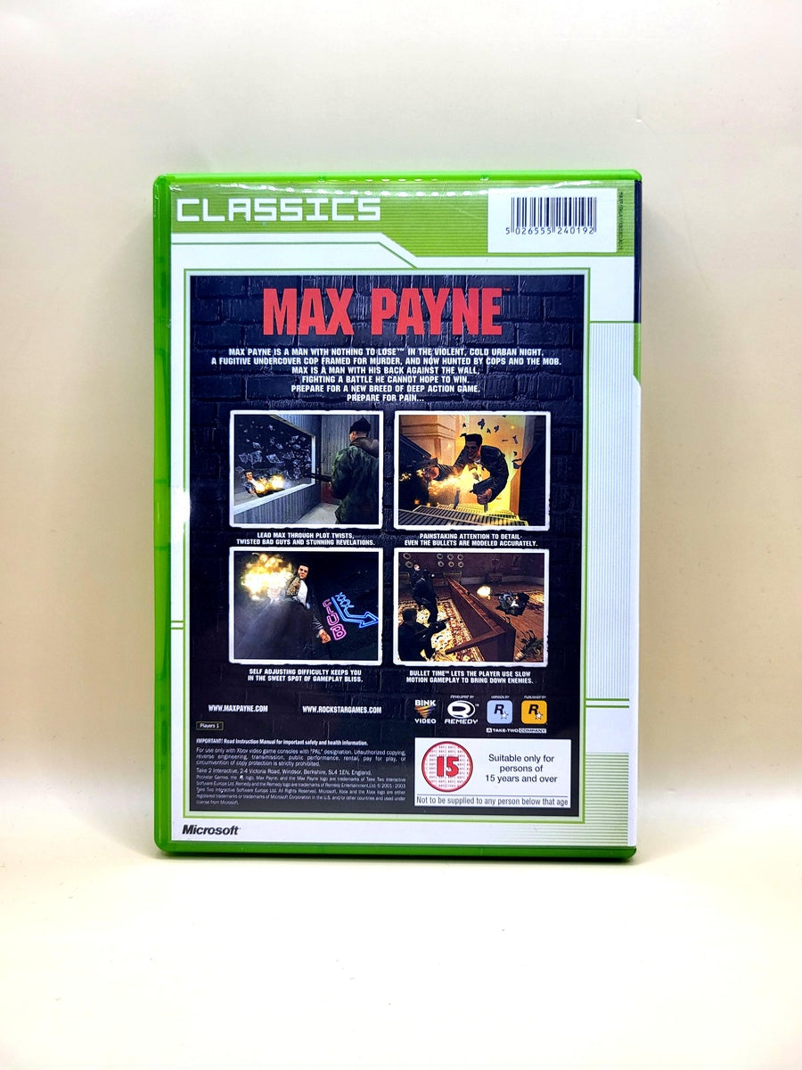 Max Payne Classics - Xbox Original