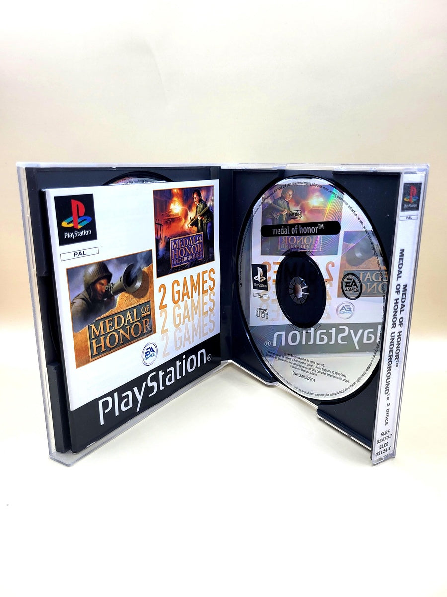 Medal of Honor and Medal of Honor Underground - PlayStation 1 - PS1