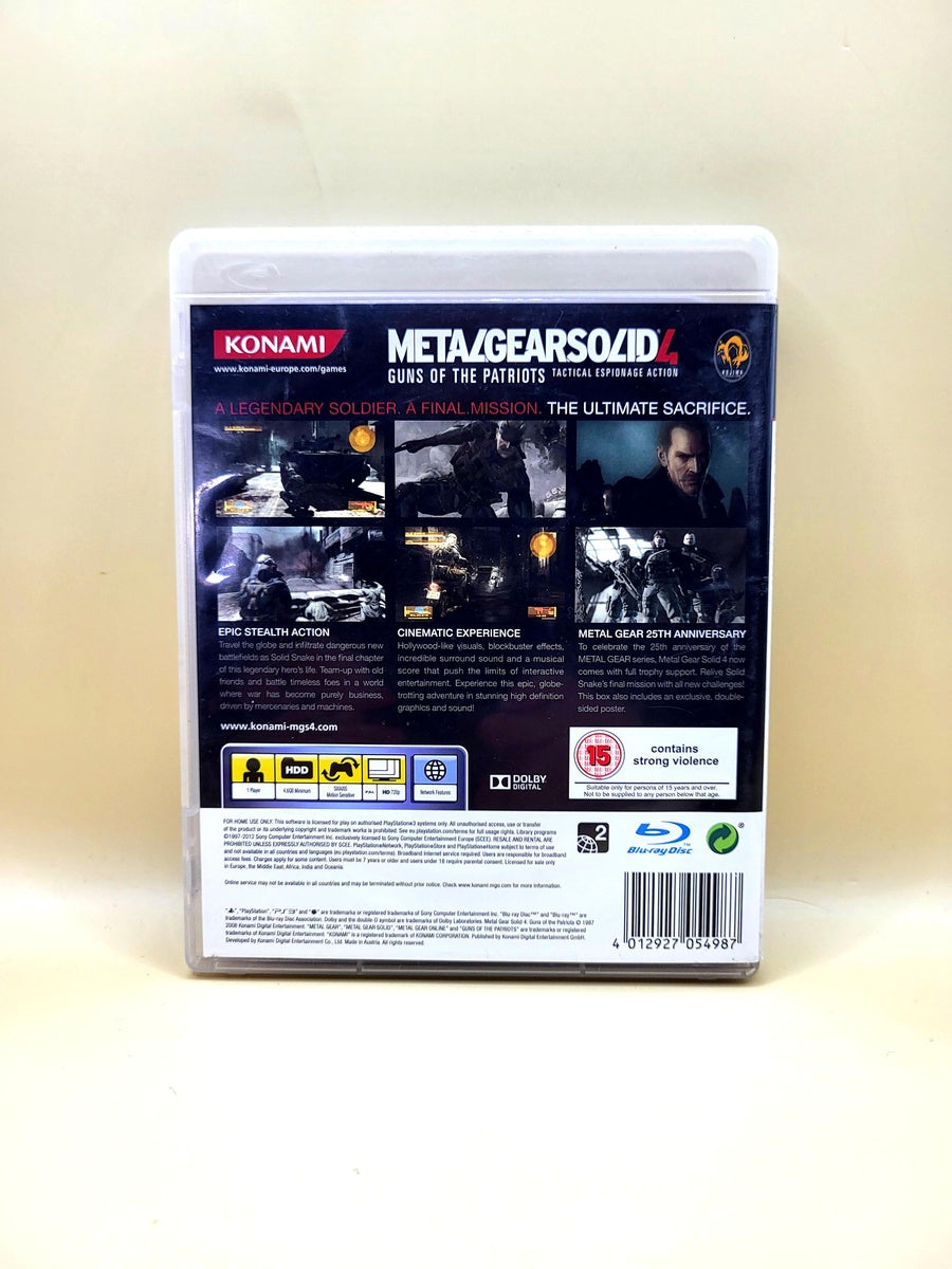 Metal Gear Solid 4 Guns of the Patriots 25th Anniversary - PlayStation 3 - PS3