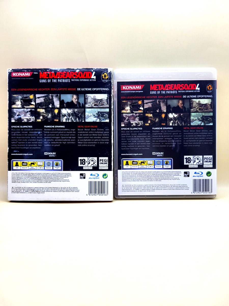 Metal Gear Solid 4 With Cardboard Cover - PlayStation 3 - PS3