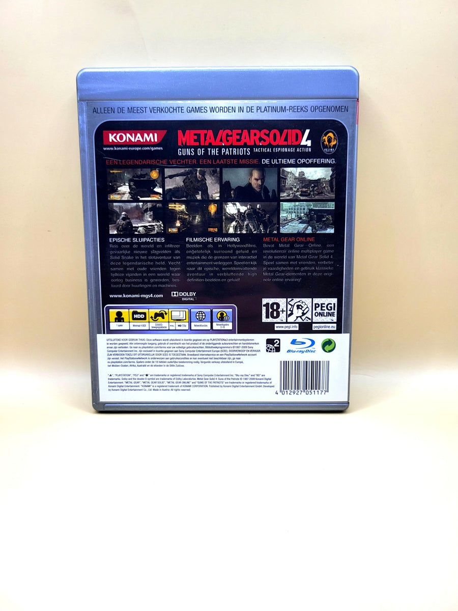 Metal Gear Solid 4 Platinum - PlayStation 3 - PS3