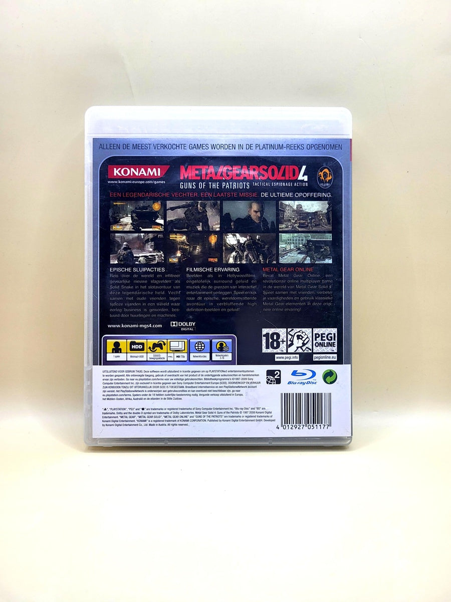 Metal Gear Solid 4 Platinum - PlayStation 3 - PS3