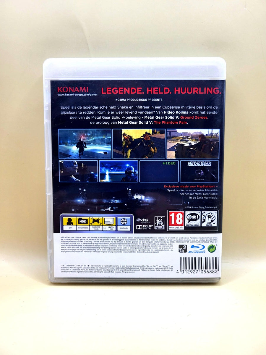 Metal Gear Solid V Ground Zeroes - PlayStation 3 - PS3