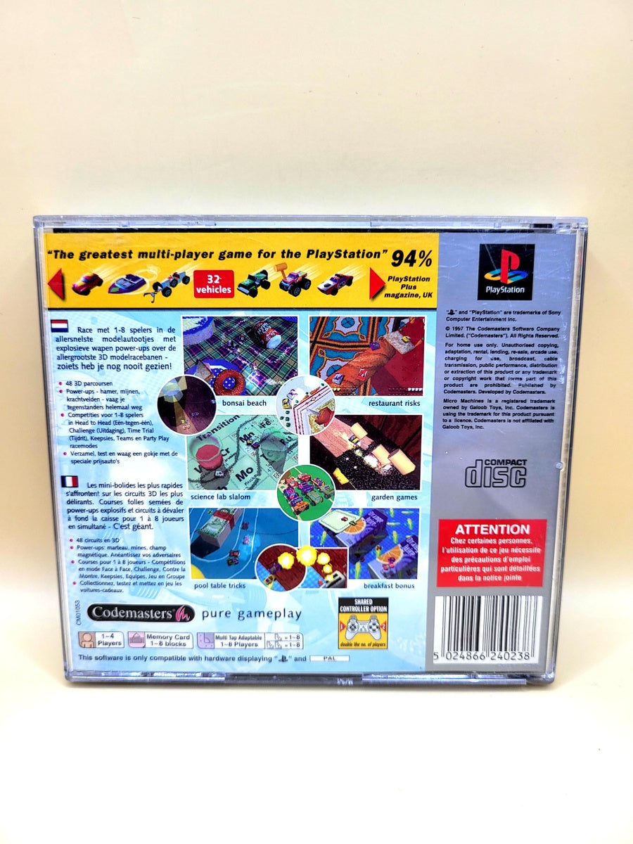 Micro Machines V3 Platinum (Geen Boekje) - PlayStation 1 - PS1
