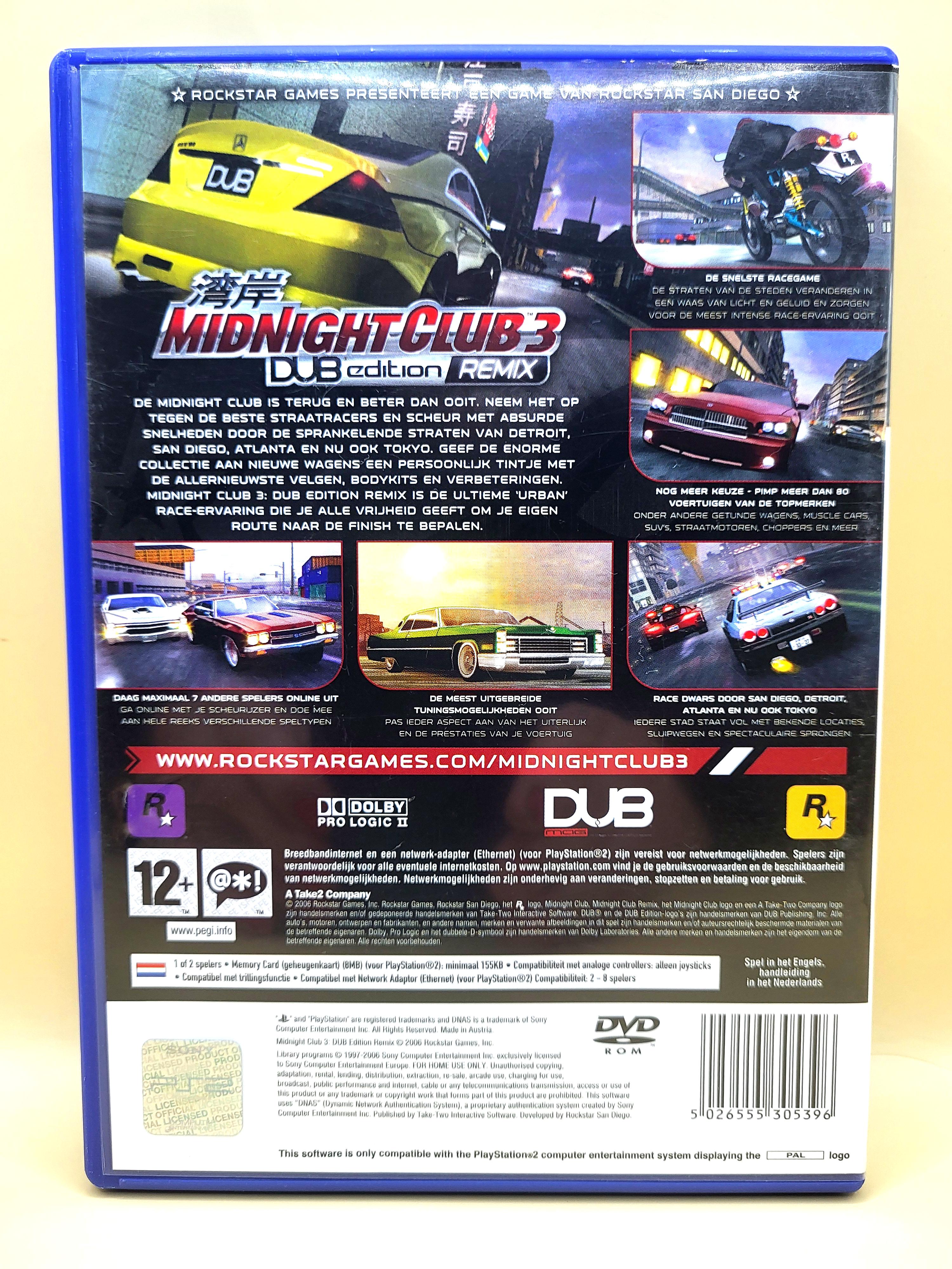 Midnight Club 3 Dub Edition Remix - PlayStation 2 - PS2