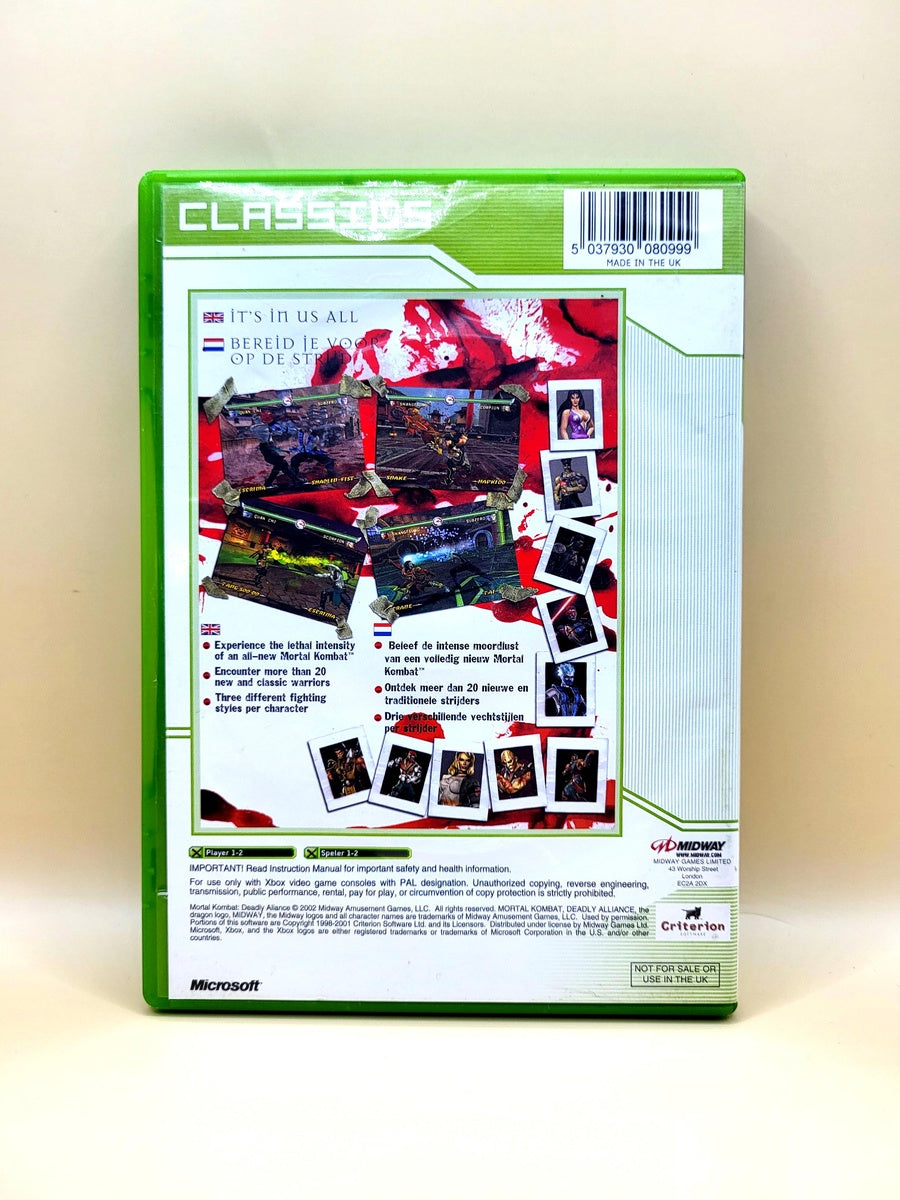 Mortal Kombat Deadly Alliance (Classics) - Xbox Original