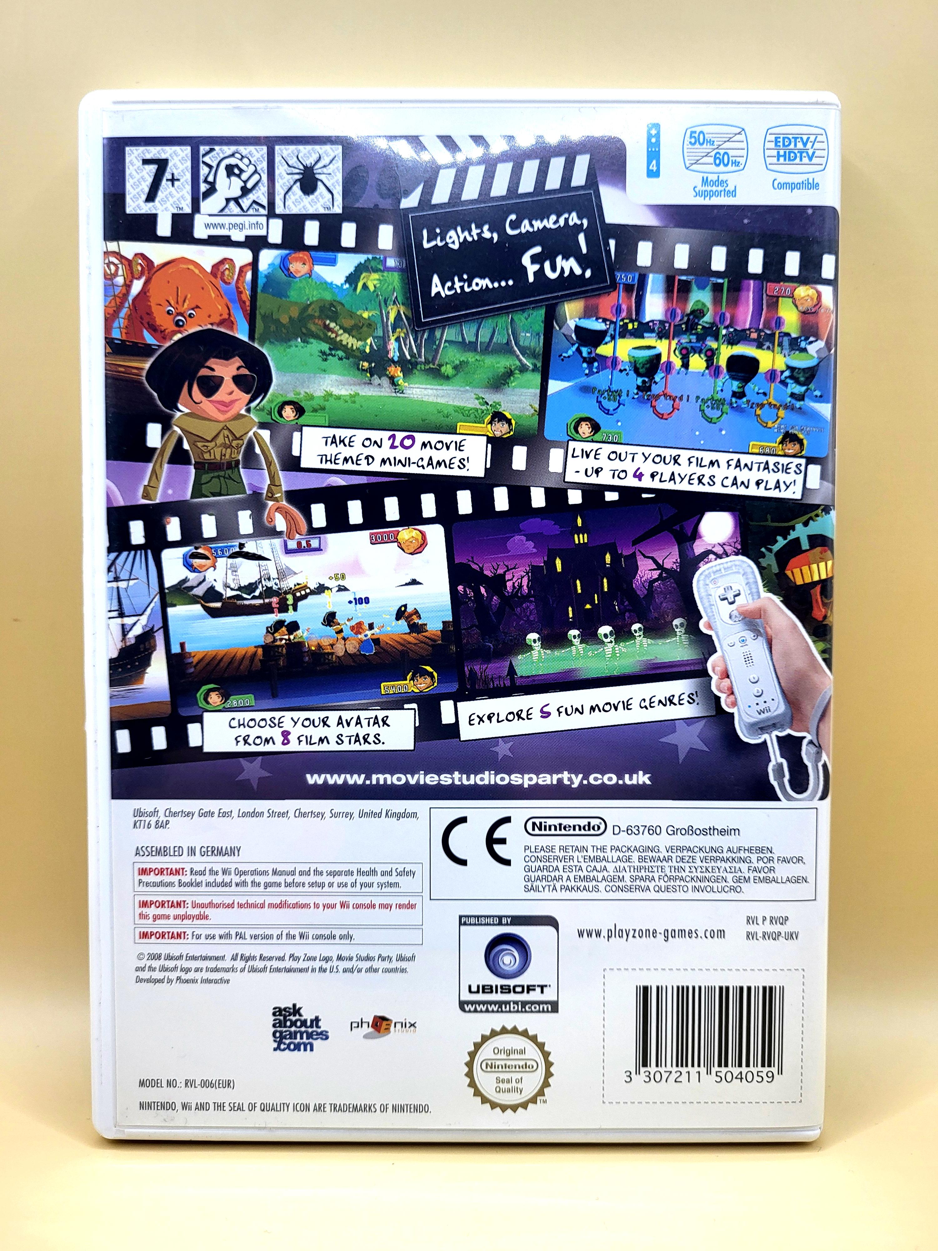 Movie Studios Party Nintendo Wii Achterkant