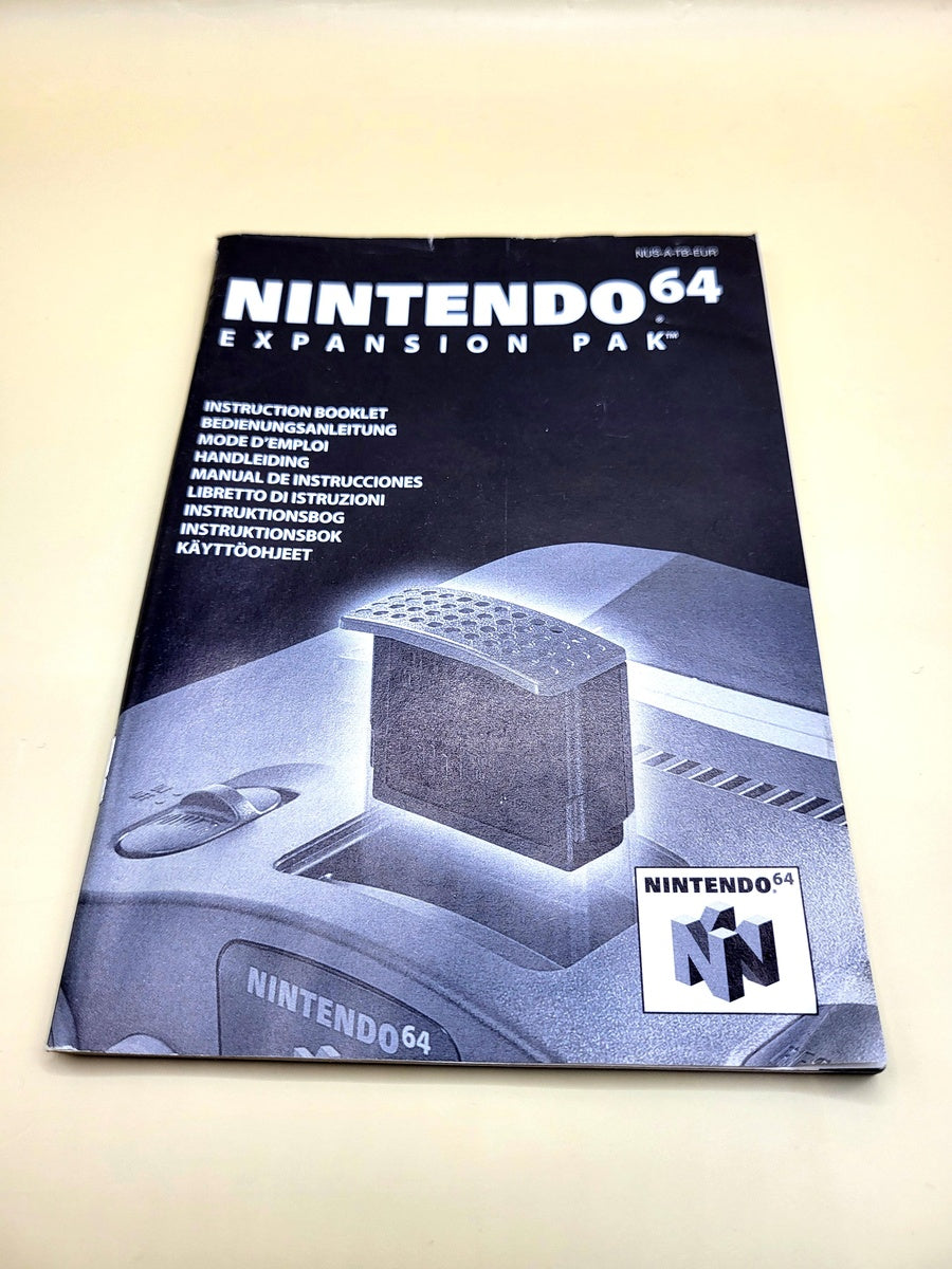 Nintendo 64 Expansion Pack Manual - N64