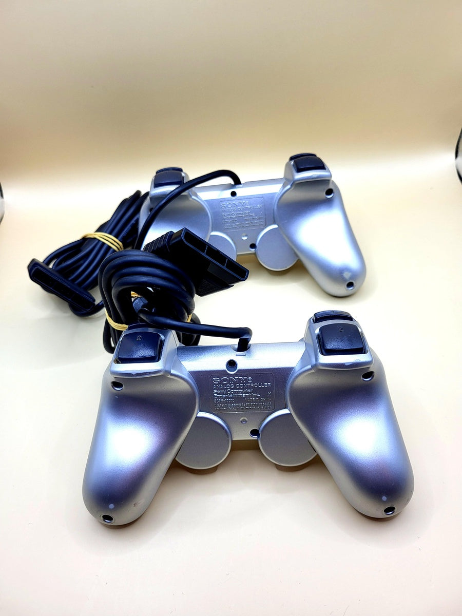 PlayStation 2 Silver Prestige Line 2 Controller Pack - Compleet in Doos