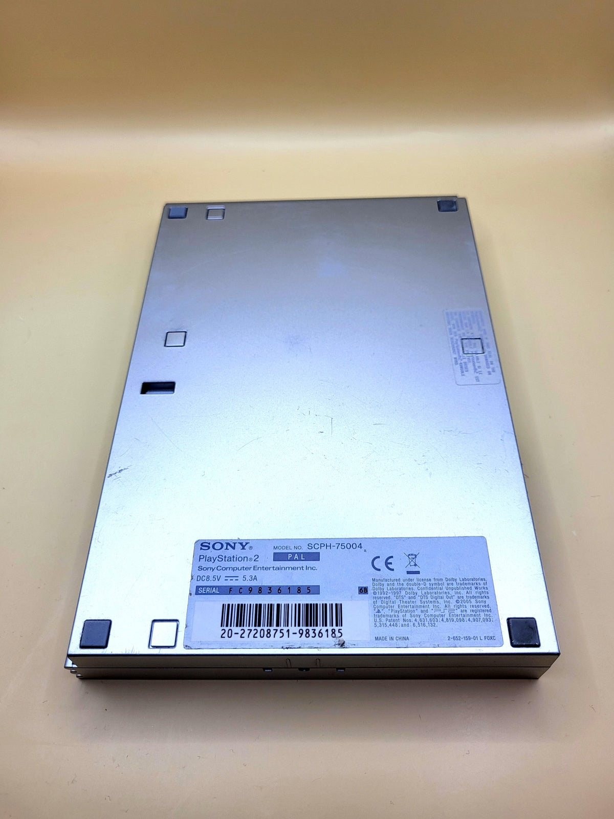 PlayStation 2 Slim Satin Silver Compleet in Doos - CIB PS2