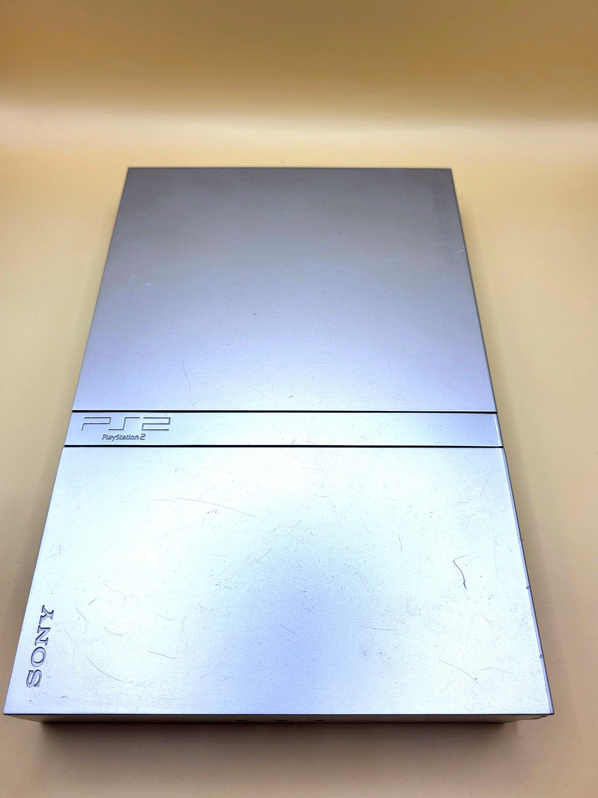 PlayStation 2 Slim Satin Silver Compleet in Doos - CIB PS2