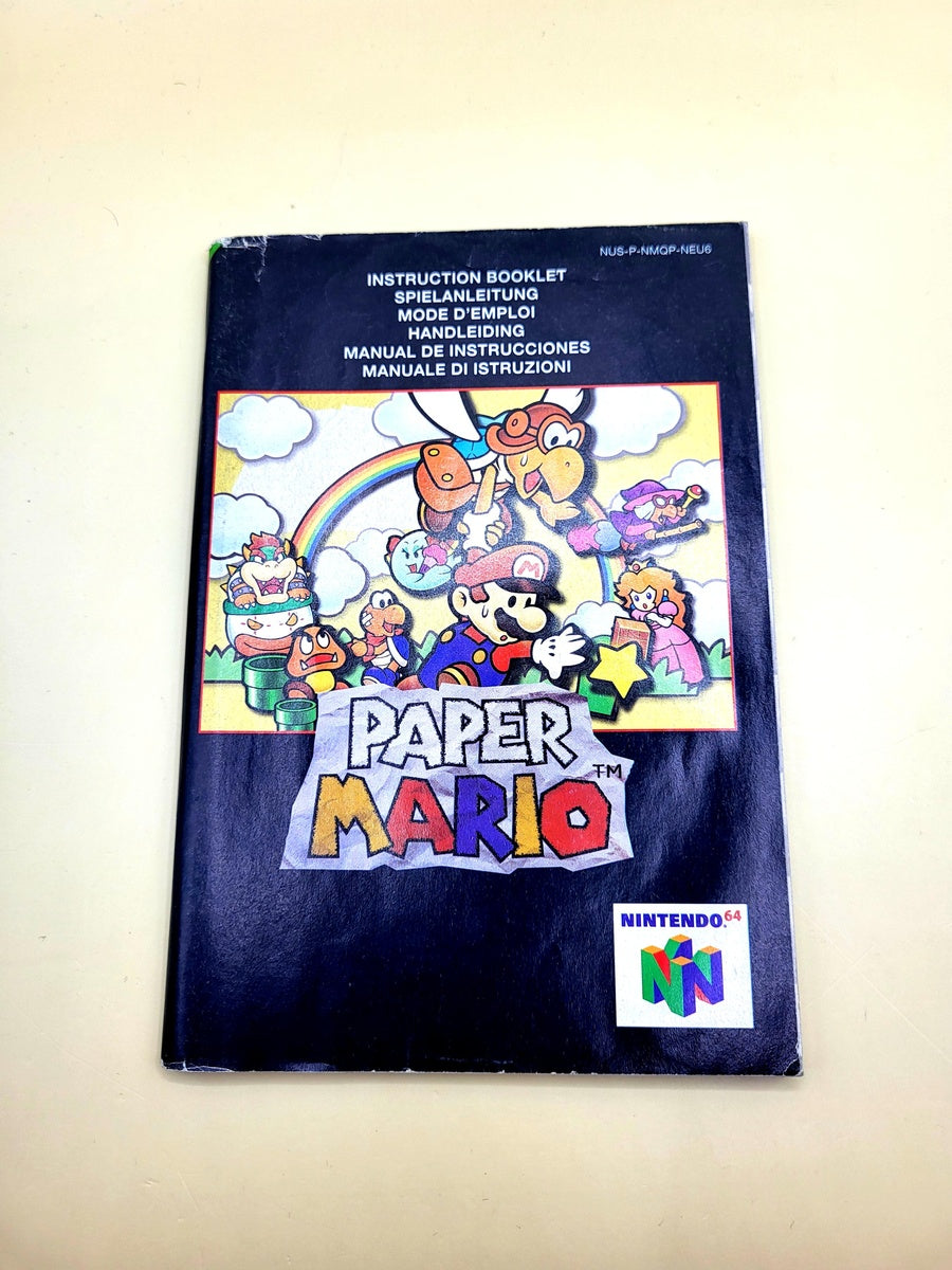 Paper Mario Manual - Nintendo 64 - N64