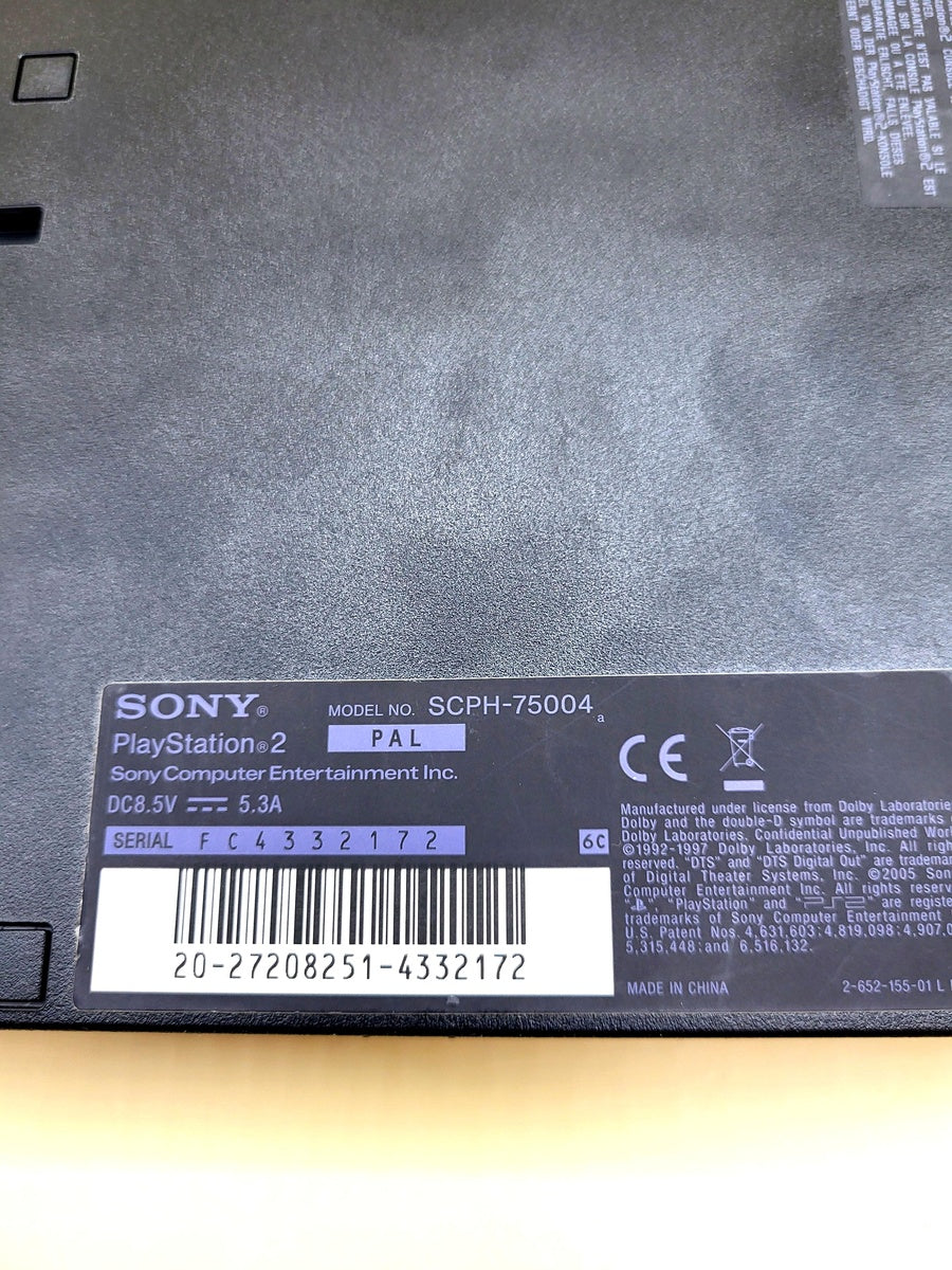 PlayStation 2 Slim Zwart SCPH-75004 PS2