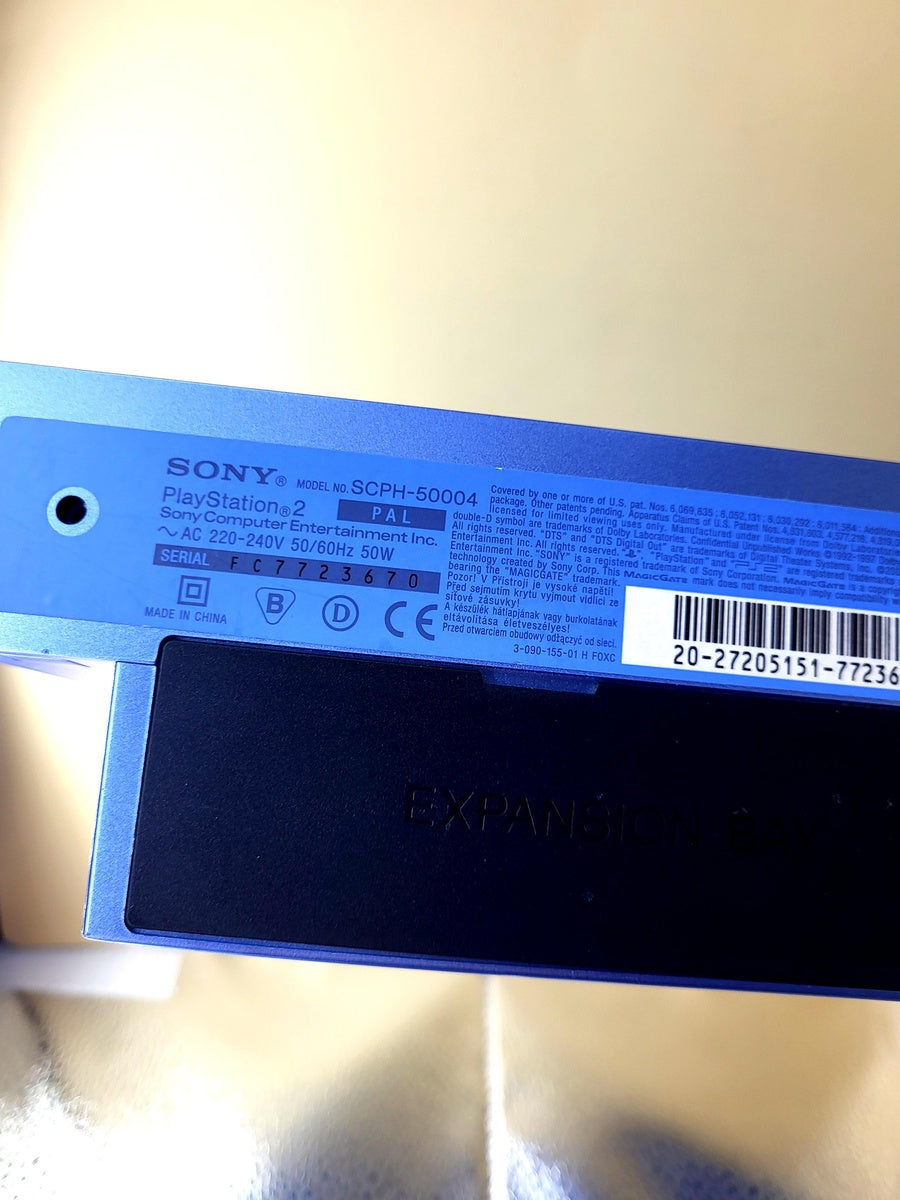 Playstation 2 Console Aqua Blue - PS2 SCPH-50004