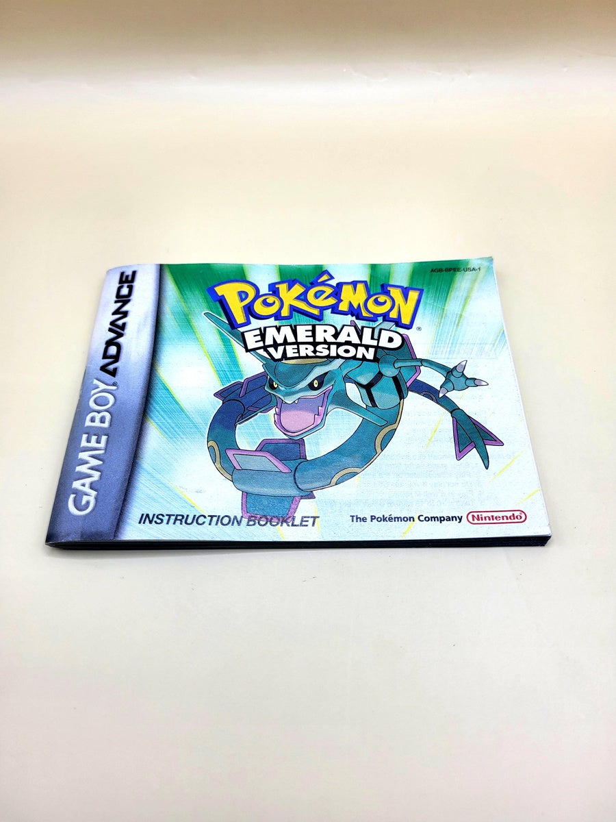 Pokemon Emerald Manual - Game Boy Advance