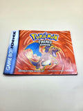 Pokemon FireRed Manual - Game Boy Advance - GBA