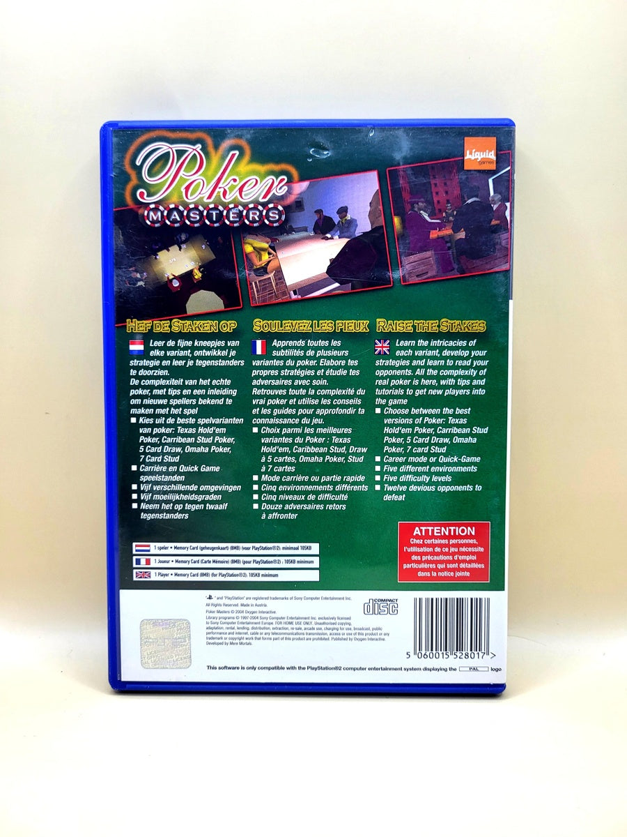 Poker Masters - PlayStation 2 - PS2