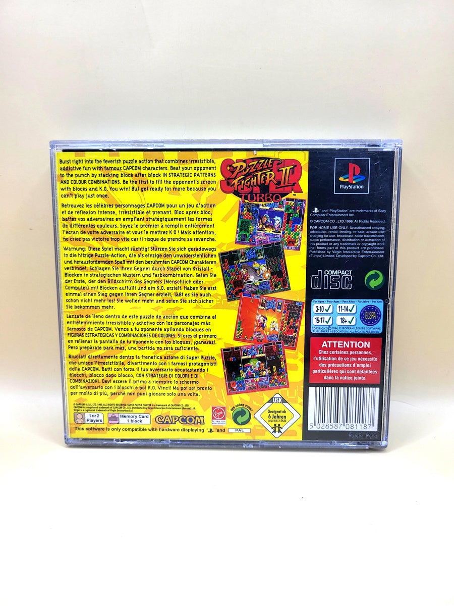Super Puzzle Fighter II 2 Turbo - PlayStation - PS1
