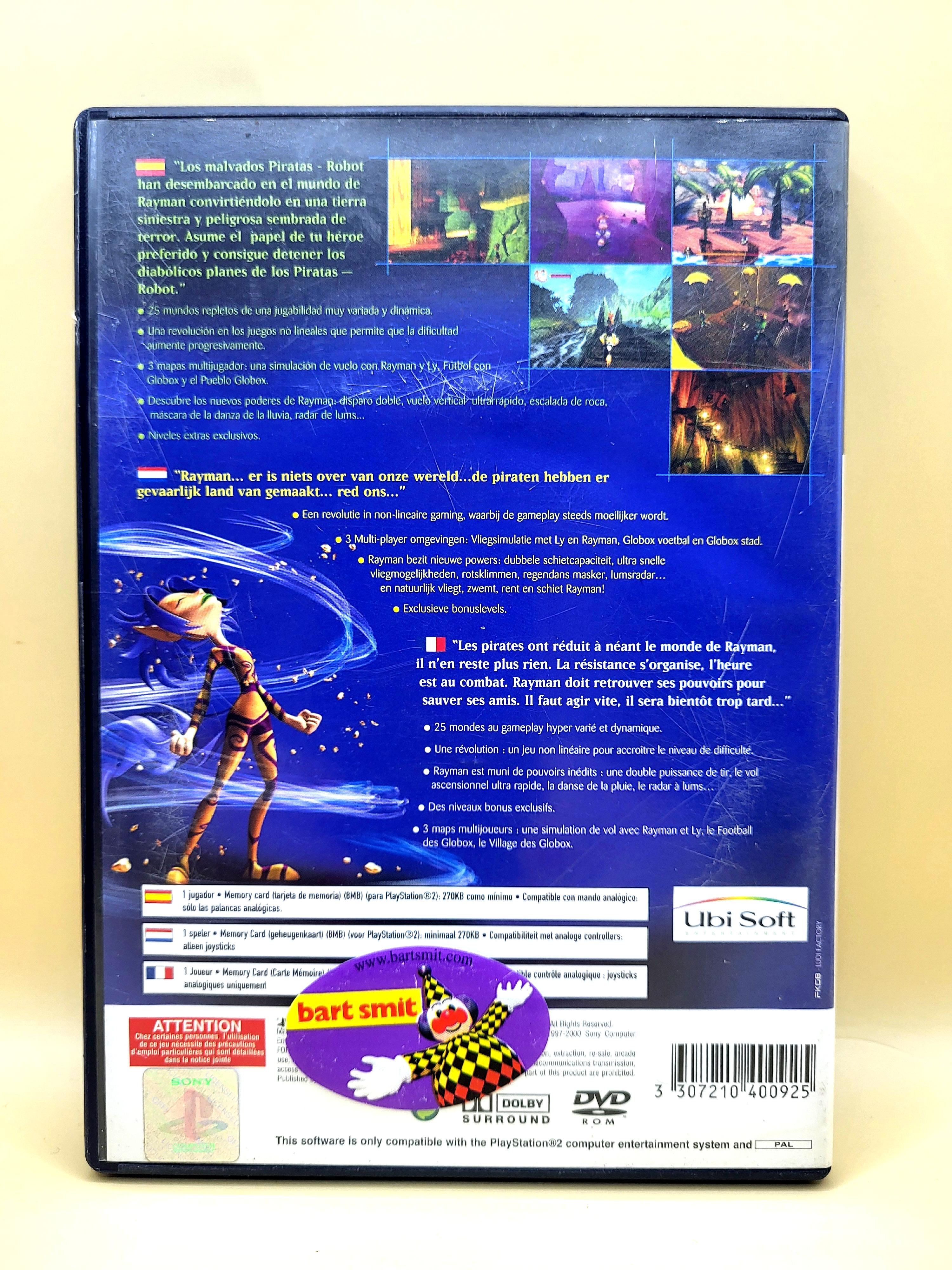 Rayman Revolution PlayStation 2 PS2 Achterkant