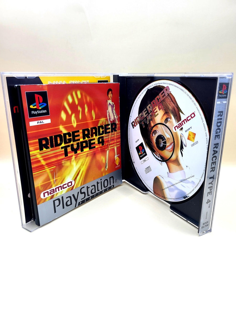 Ridge Racer Type 4 (Platinum) - PlayStation 1 - PS1