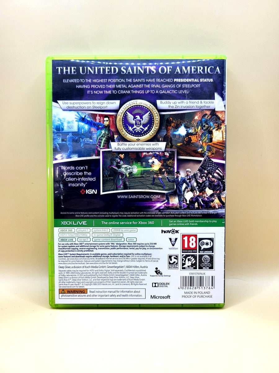 Saints Row IV Commander in Chief Edition - Xbox 360
