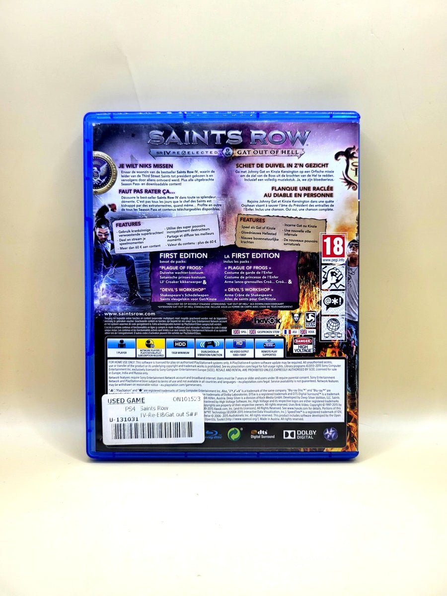 Saints Row IV Re-ected & Gat Out of Hell First Edtion - PlayStation 4 - PS4