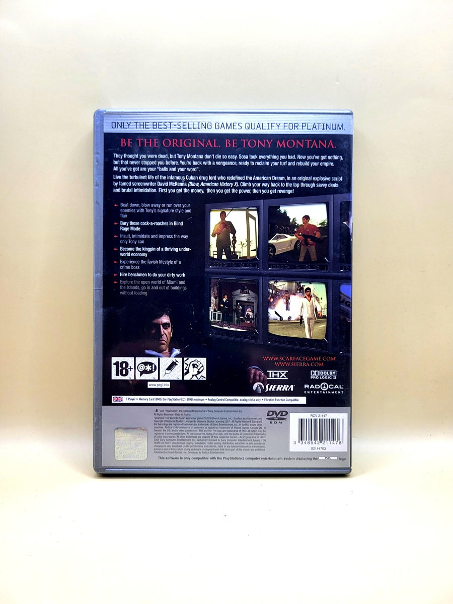 Scarface The World Is Yours Platinum - PlayStation 2 - PS2