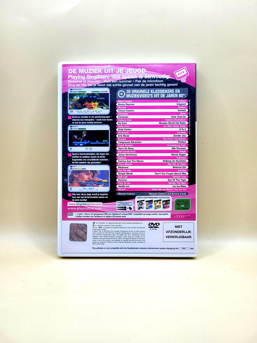 SingStar 80s - PlayStation 2 - PS2