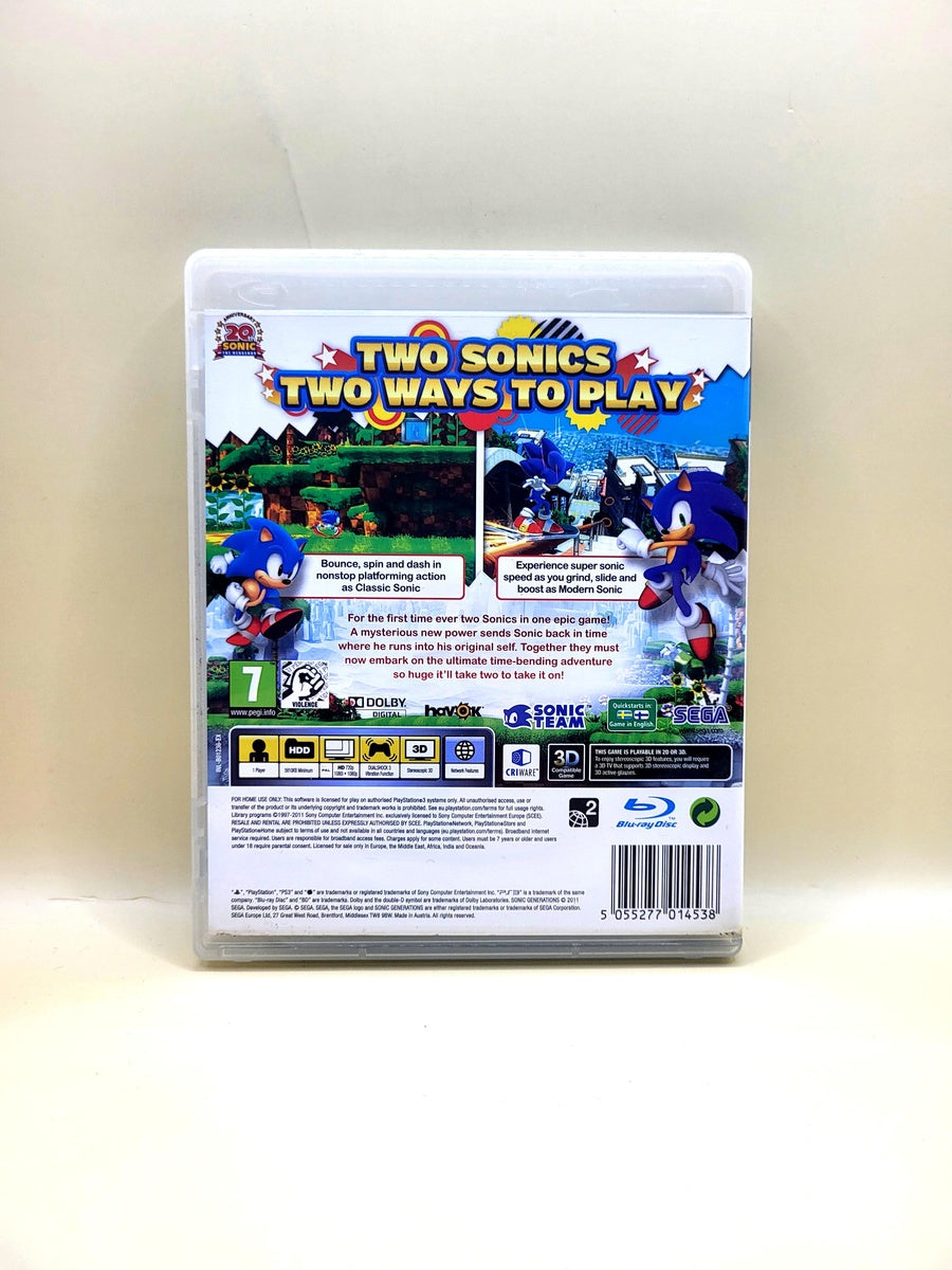 Sonic Generations - PlayStation 3 - PS3