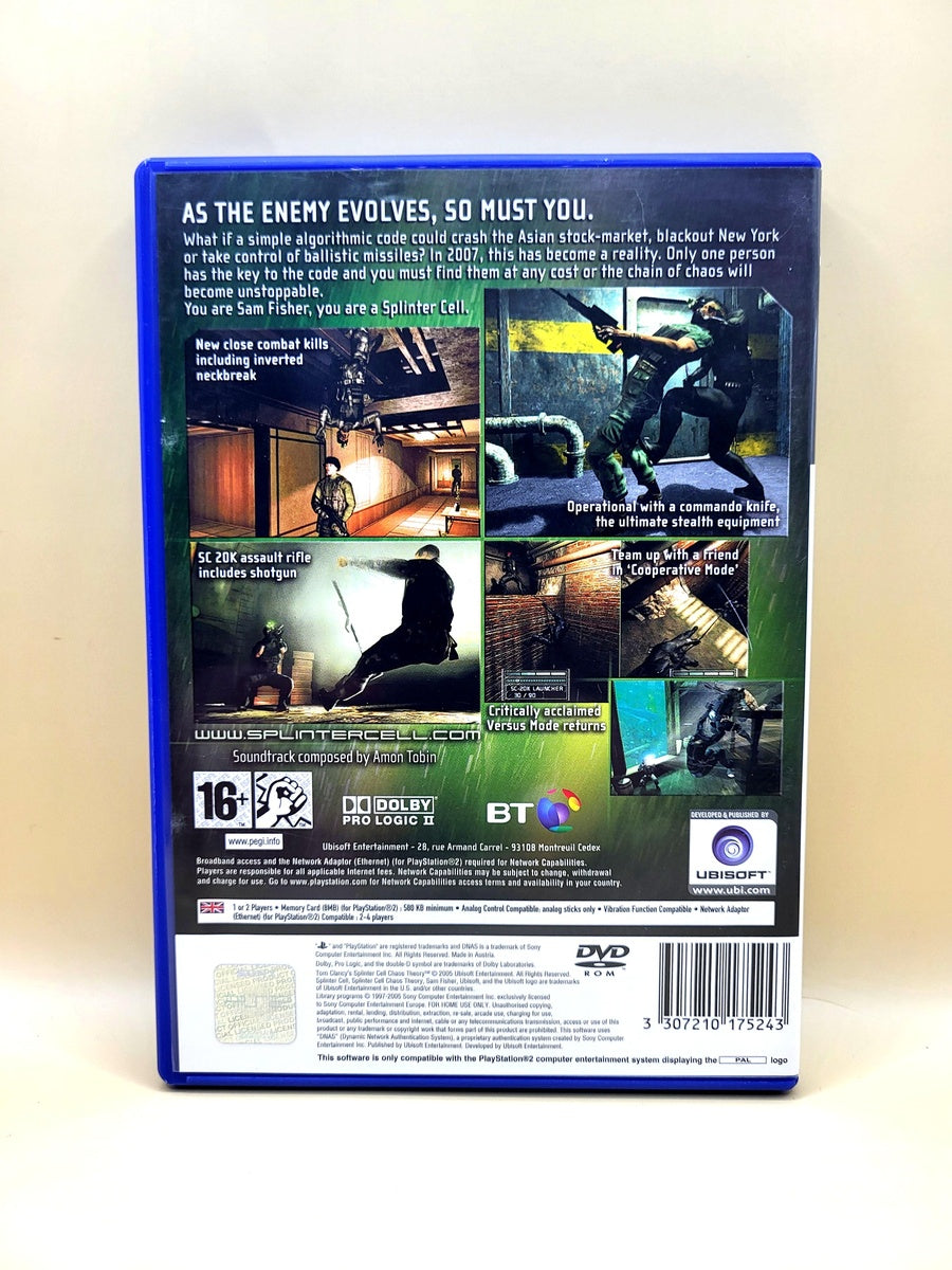 Splinter Cell Chaos Theory - PlayStation 2 - PS2