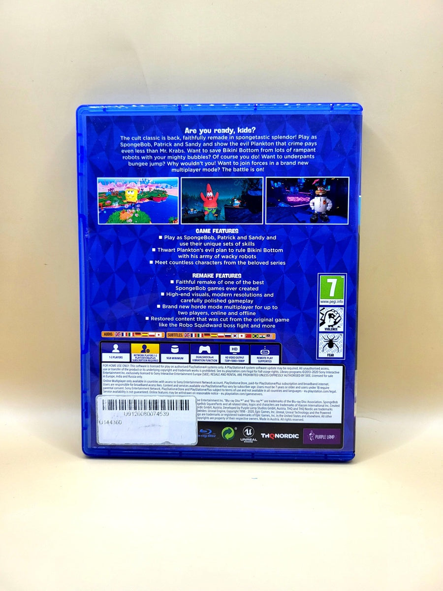 SpongeBob SquarePants Battle For Bikini Bottom Rehydrated - PlayStation 4 - PS4