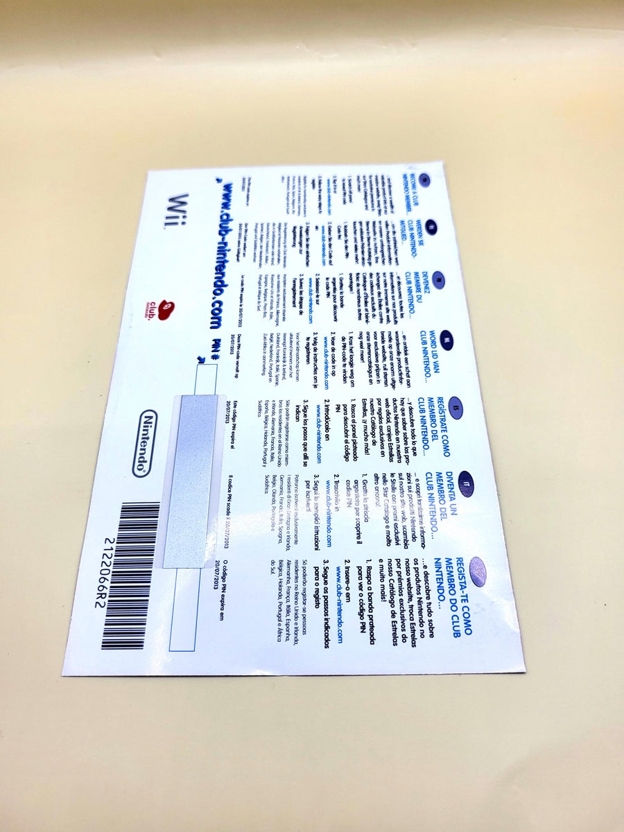Super Mario Galaxy VIP Card - Nintendo Wii