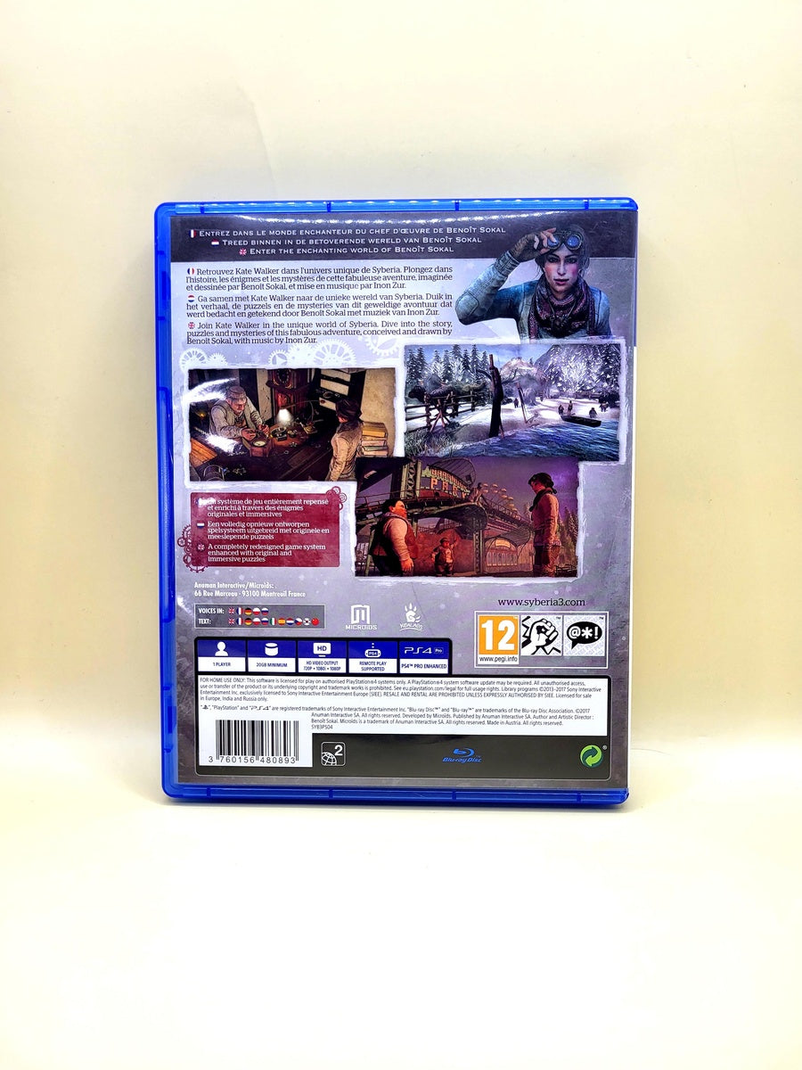 Syberia 3 - PlayStation 4 - PS4