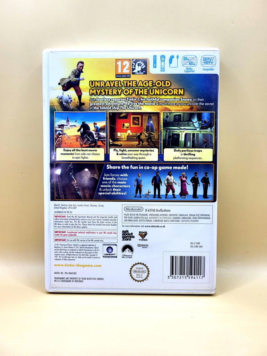 The Adventures of Tintin The Secret of the Unicorn - Nintendo Wii