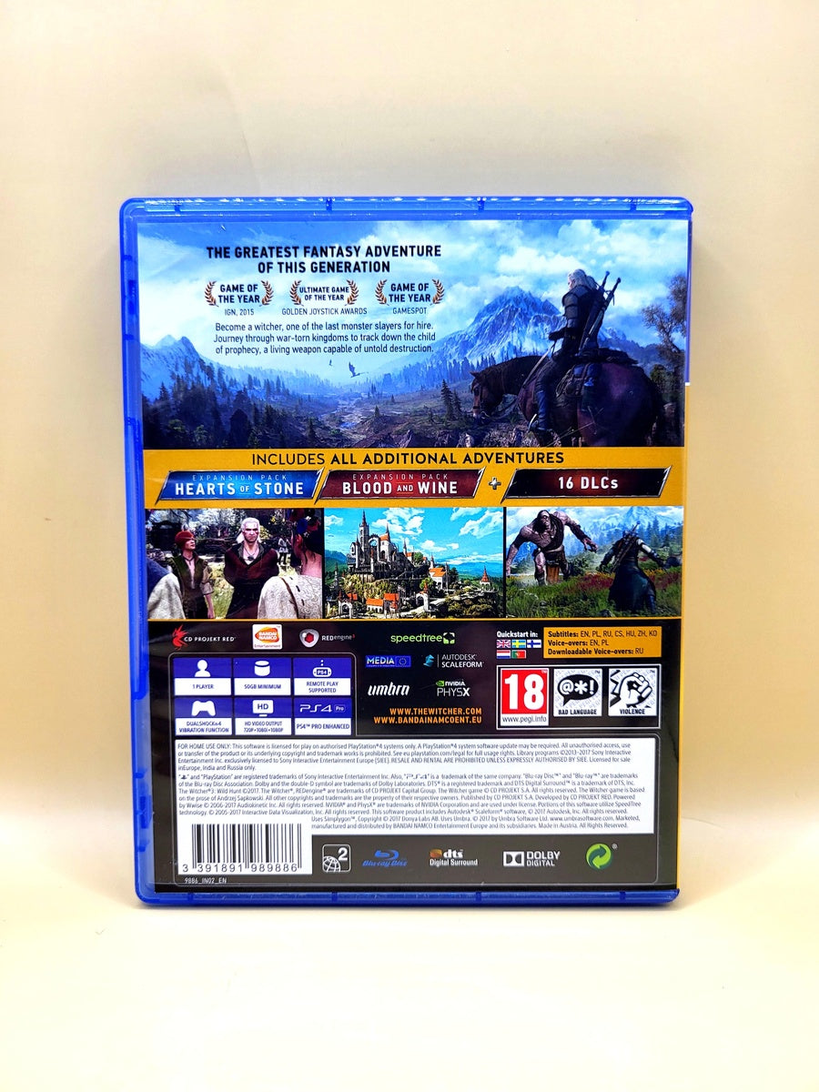 The Witcher 3 Wild Hunt GOTY - PlayStation 4 - PS4