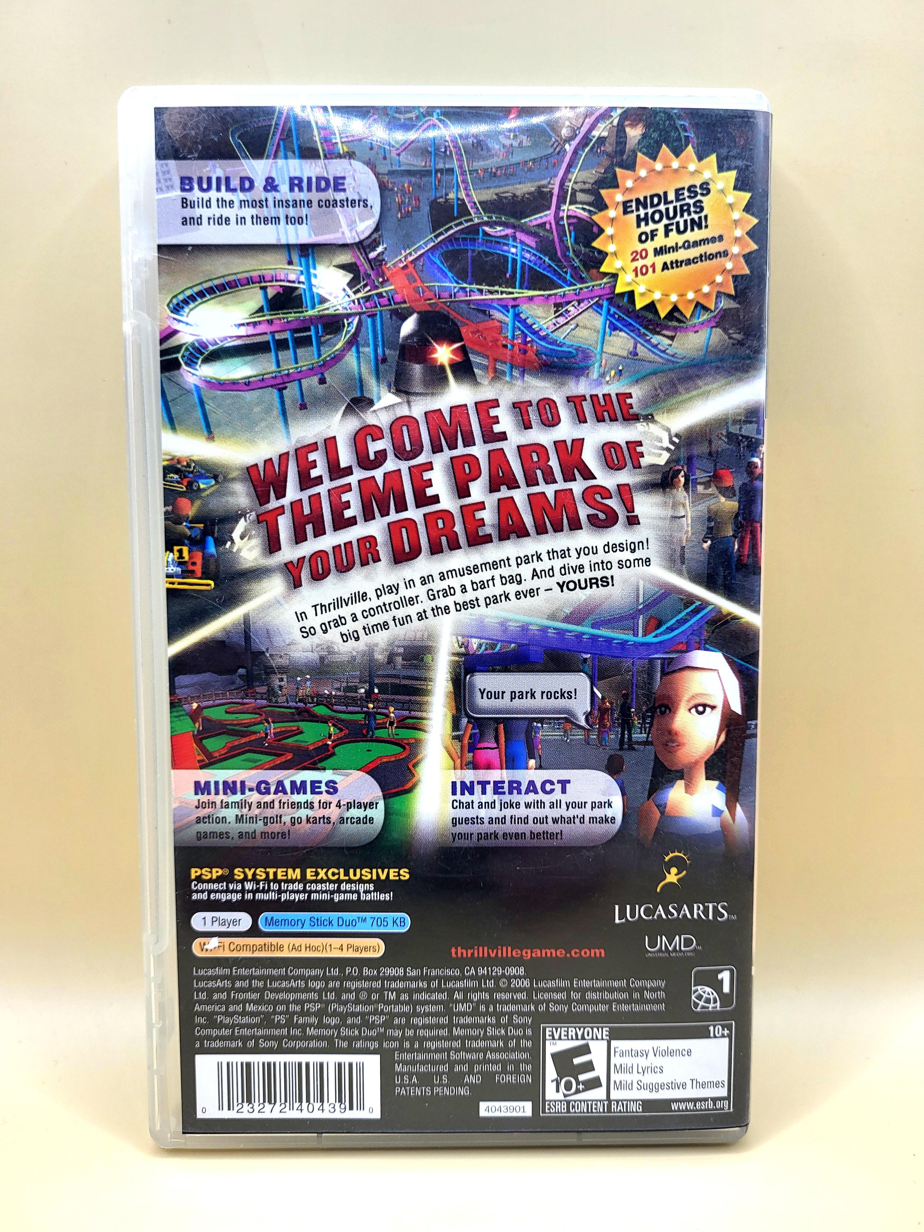 Thrillville PlayStation Portable PSP Achterkant