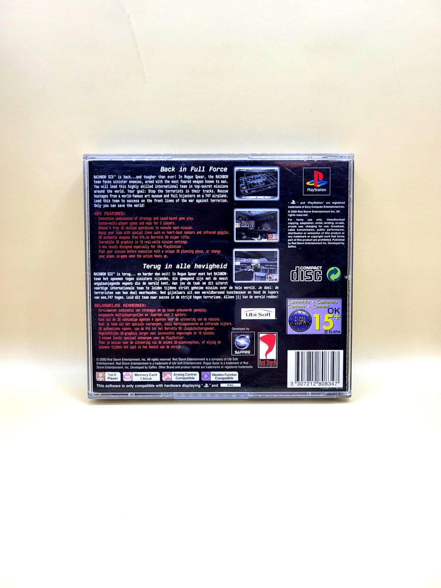 Tom Clancy's Rainbow Six Rogue Spear - PlayStation 1 - PS1