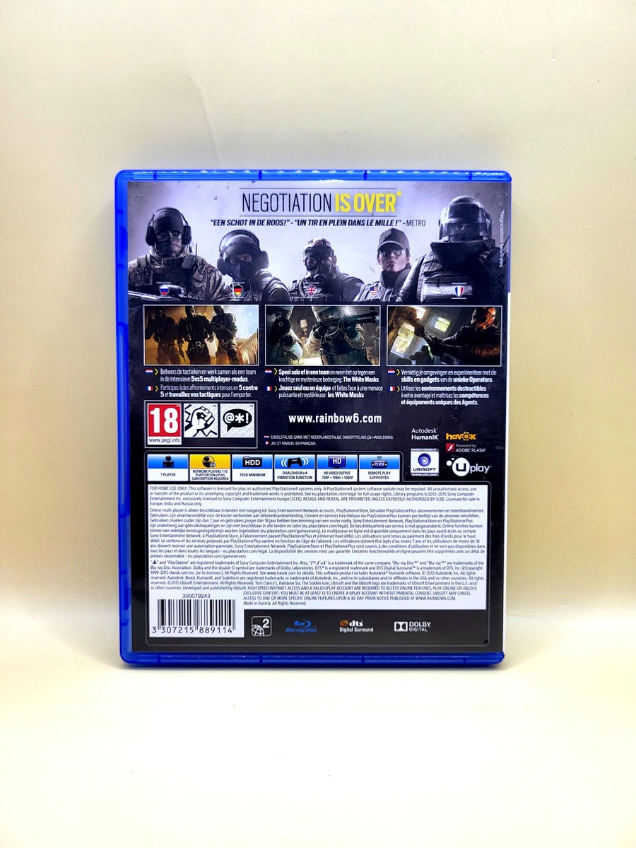 Tom Clancy's Rainbow Six Siege - PlayStation 4 - PS4